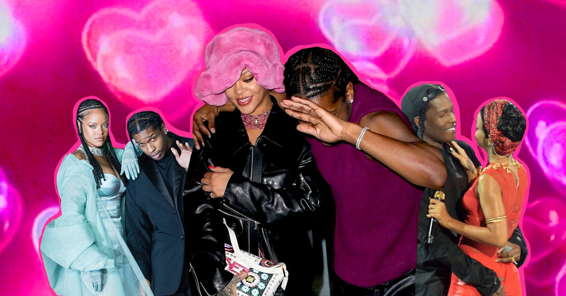A$AP Rocky & Rihanna Wears Louis Vuitton by Virgil Abloh On Set Of
